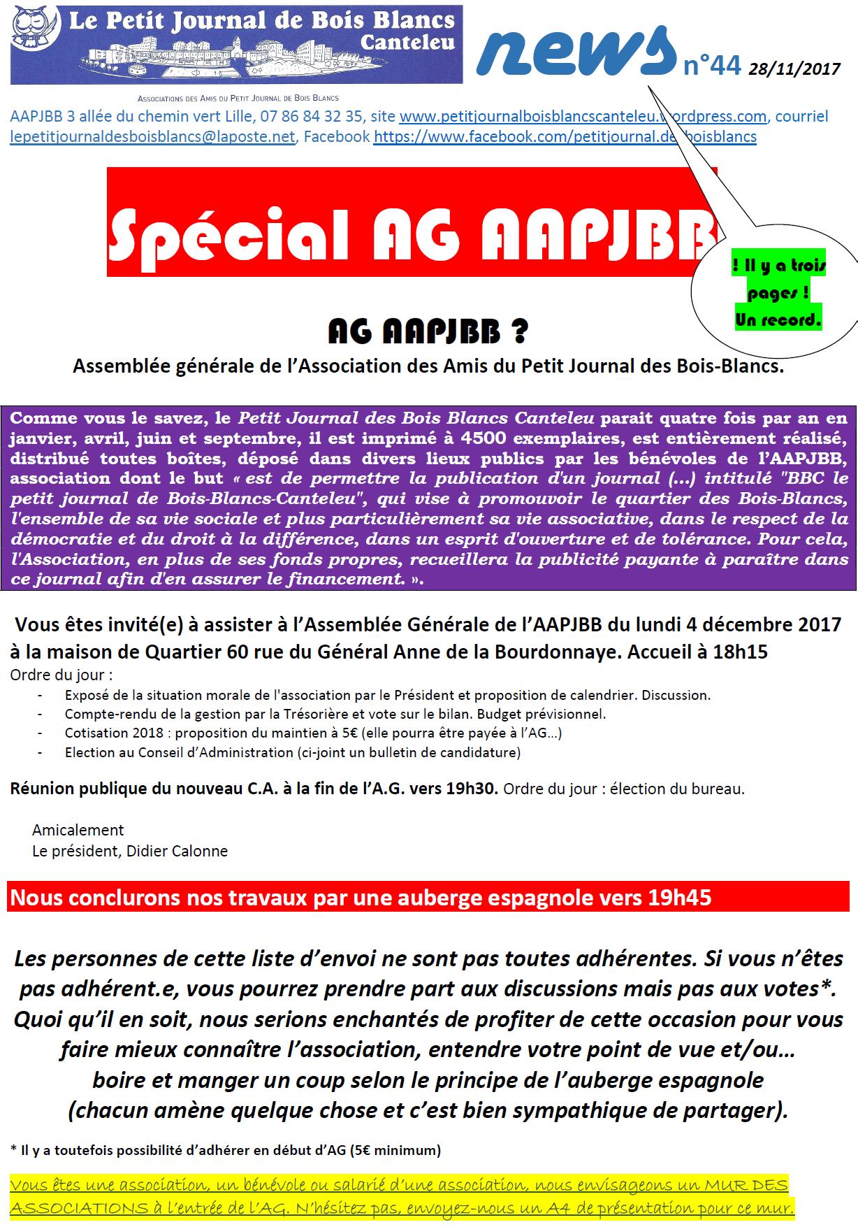 news 44 2017 11 28 spécial AG P1